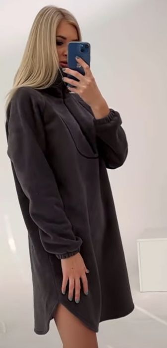 базовое платье - худи, очень мягенькое, тепленькое