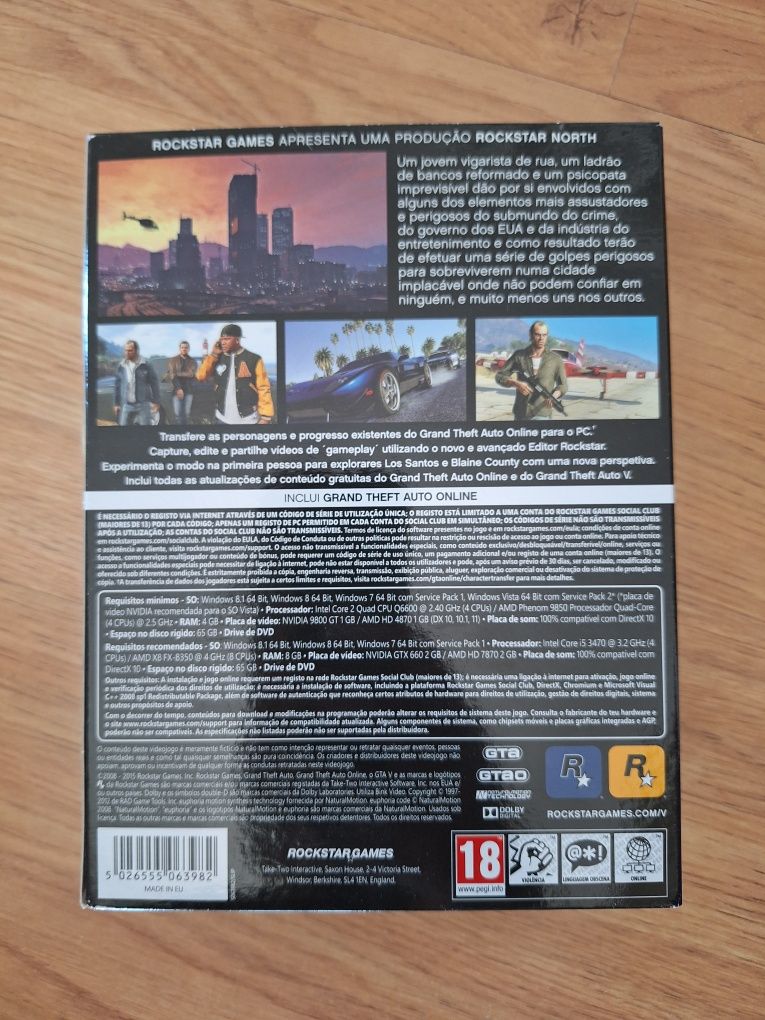Jogo PC GTA V impecável