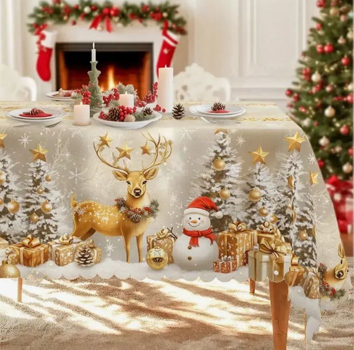 Obrus świąteczny prostokątny