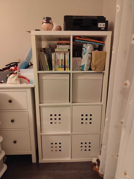 Regał kallax ikea z wkładami - rezerwacja