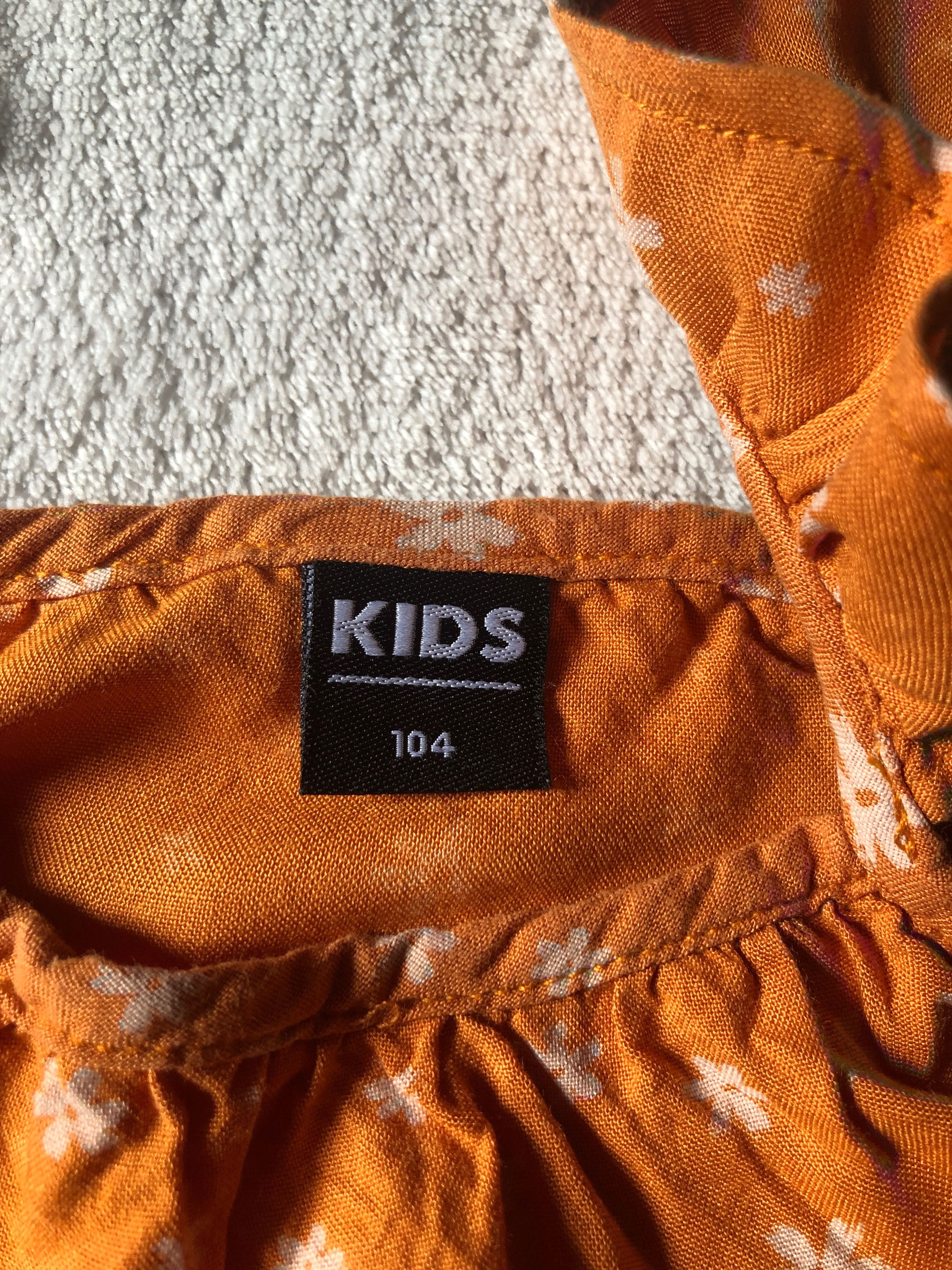 Bluzka na ramiączkach pomarańczowa dla dziewczynki, roz 104, Kids