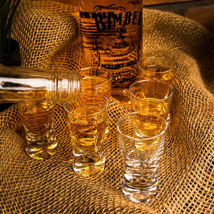 Zestaw 6 sztuk kieliszki szklane 25 ml