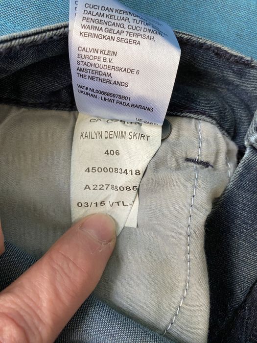 Spódniczka mini Calvin Klein, S, granat