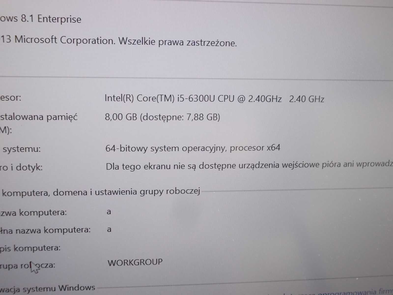 Dell Latitude 7480 Core i5-6300U 8GB DDR4 256GB SSD