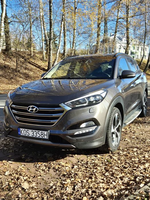 Hyundai Tucson, ledy, kamera, panorama, skóra, alu 19, navi - zamiana