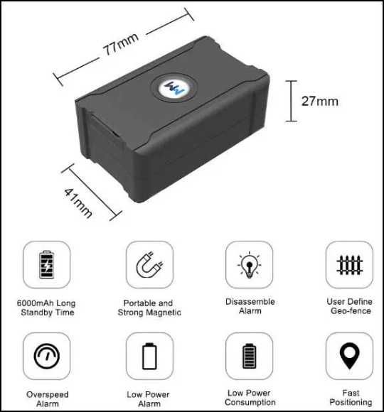 Lokalizator GPS Tracker 30 dni aku, śledzenie pojazdów ludzi żon mężów