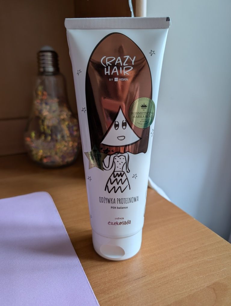 Odżywka do włosów, proteinowa, czekolada - HISKIN CRAZY HAIR