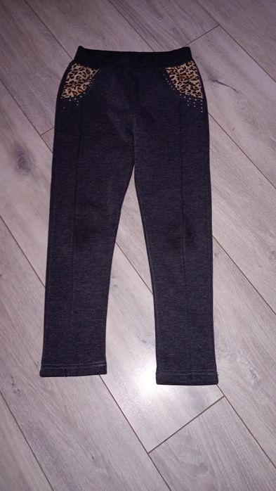 Spodnie dziewczęce ocieplane,rozmiar 134