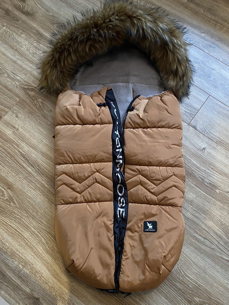 Śpiwor cottonmoose brąz i mufka