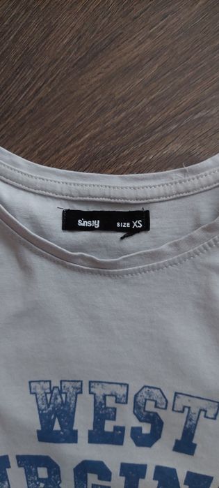 Koszulka jasnoszara T-shirt vintage sinsay XS