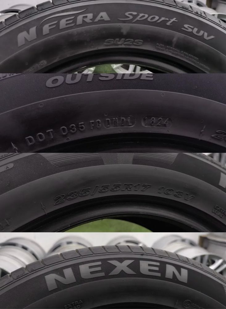 Шини майже нові 235/55 R17 Nexen , резина комплект на Форд Куга
