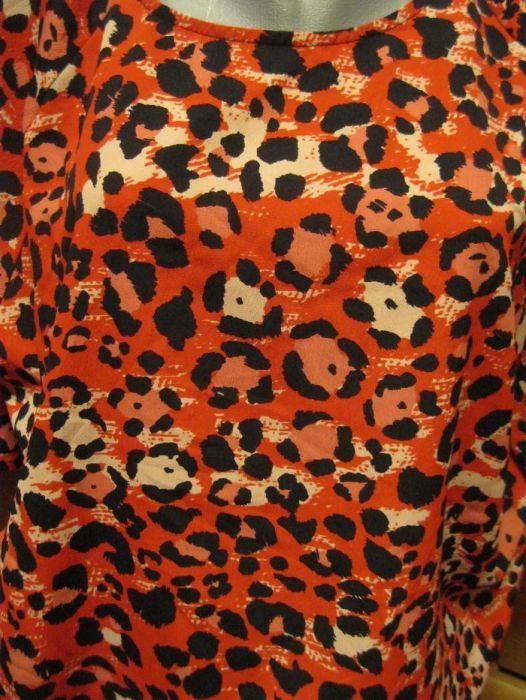 блуза блузка крутая кофточка красная рябый принт пр-во ИНДИЯ 20 54 XL