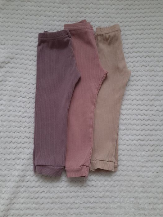 Legginsy prążkowane Fabryka Bodziaków rozmiar 92