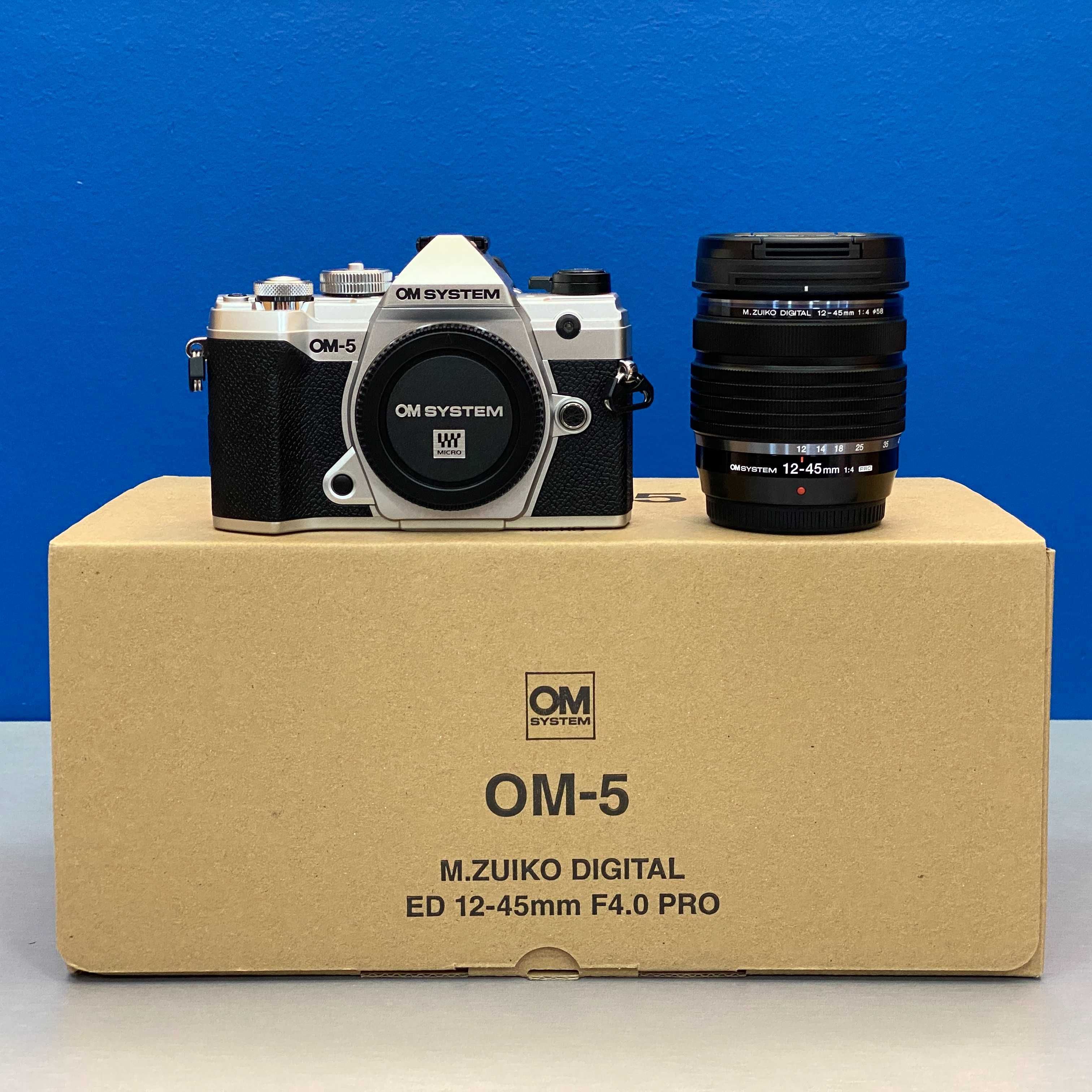 OM System OM-5 (20.4MP) + 12-45mm f/4 Pro (NOVA - 3 ANOS DE GARANTIA)