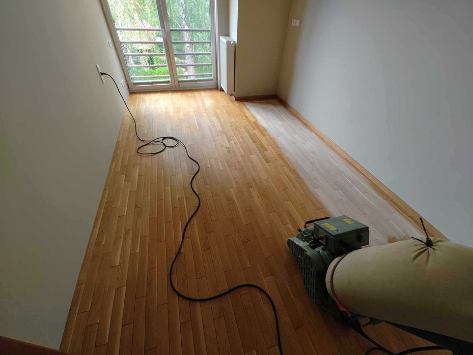CYKLINOWANIE BEZPYŁOWE Renowacja Podłogi Drewnianej i Schodów