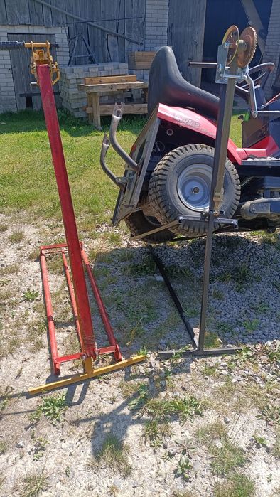 Podnośnik do traktorka kosiarki/quada