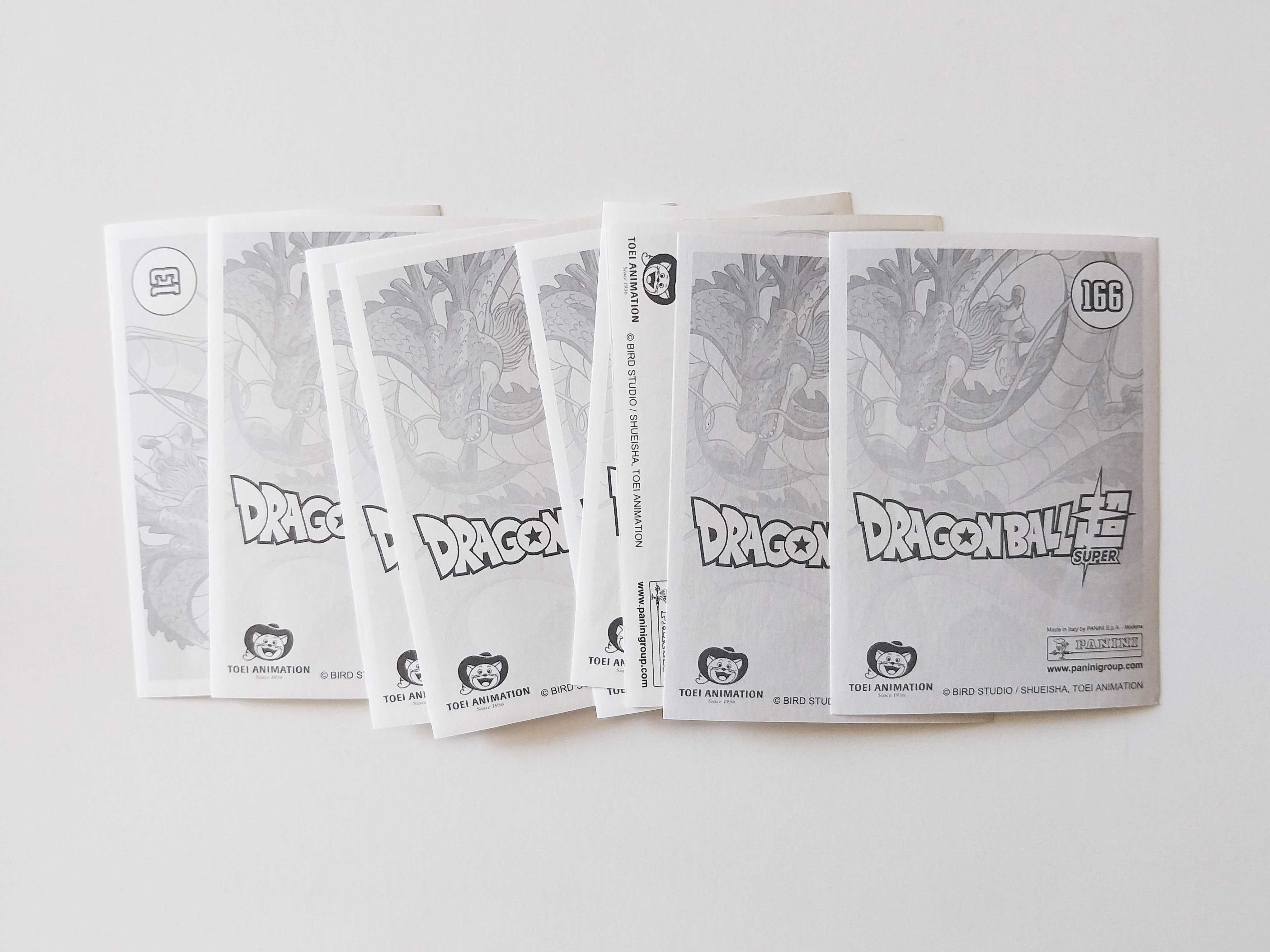 9 cromos DRAGON BALL SUPER (Panini) | lote