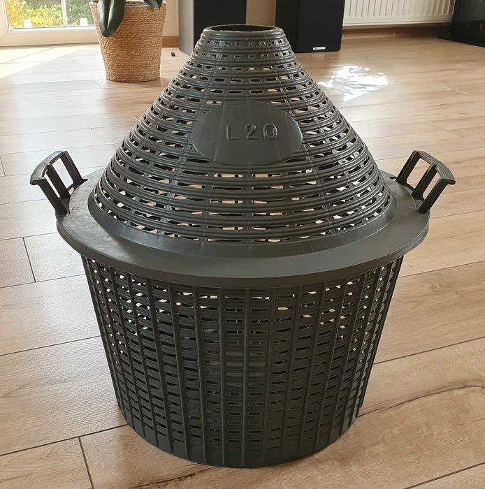Kosz do balona 20 l na wino - pojemnik na balon, dama, dymion
