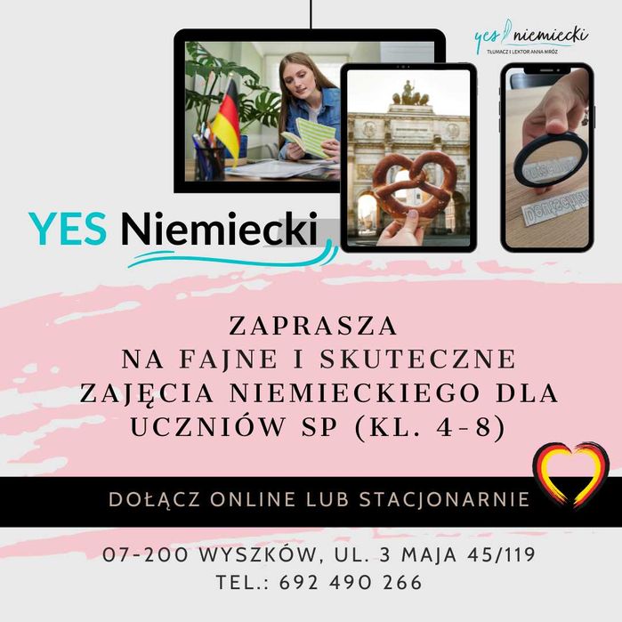 NIEMIECKI dla uczniów SP (kl. 4-8)