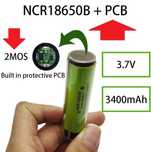 Акумулятор 18650 LiitoKala 34B 3400mAh з платою захисту PCB