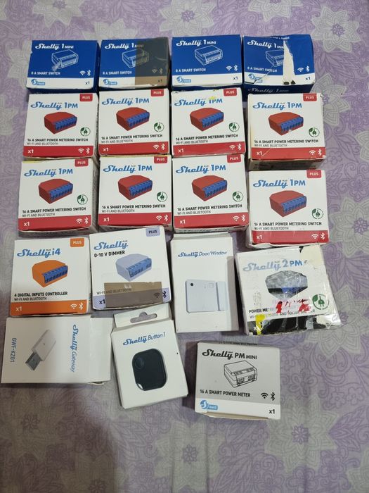Zestaw sterowników Shelly itp 19 sztuk