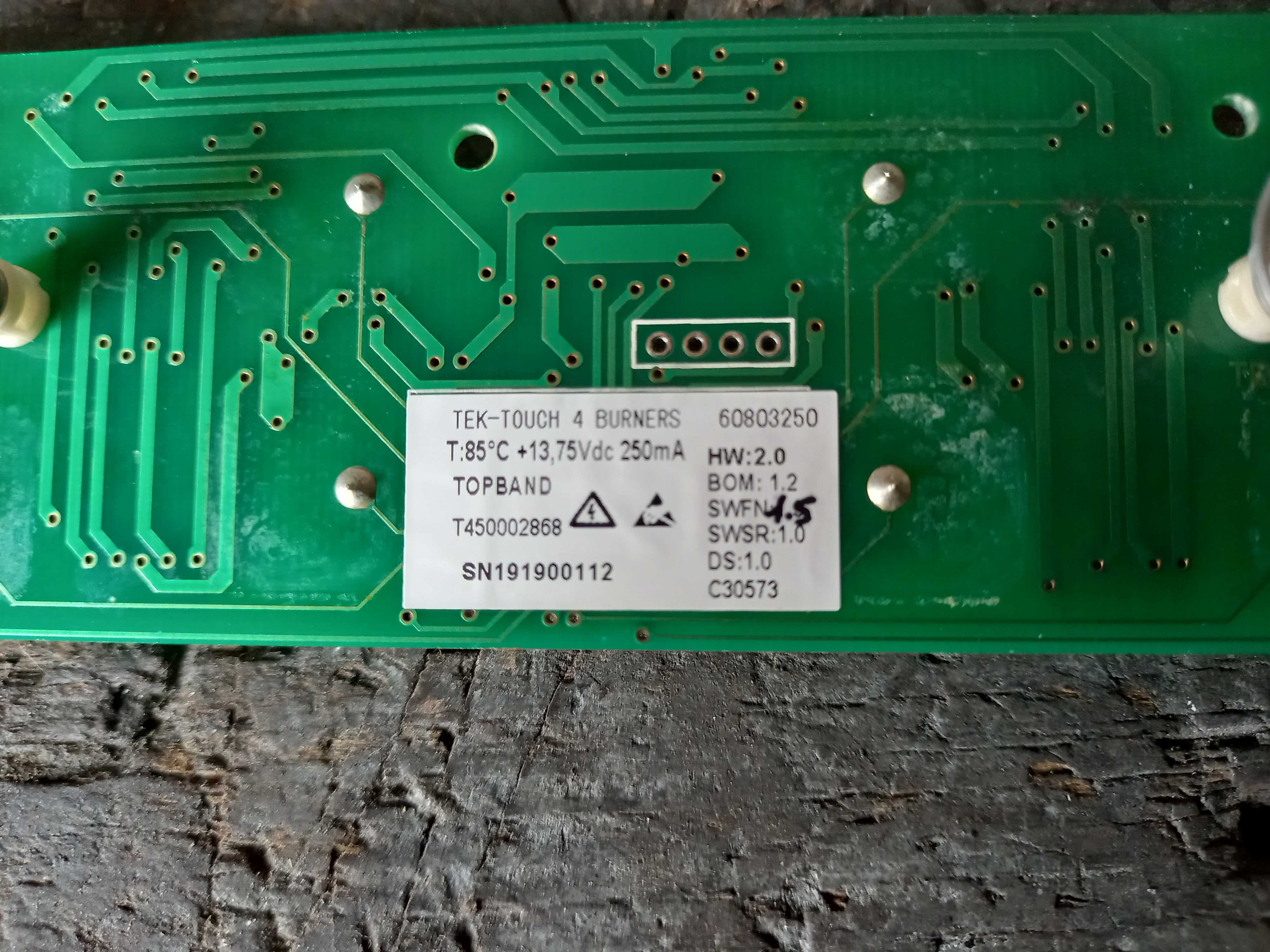 Placa electrónica para fogão de indução Teka