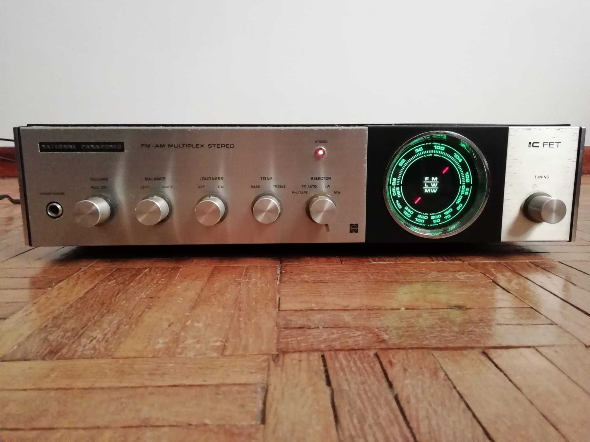 Matsushita National Panasonic - Rádio, deck de cassetes e colunas