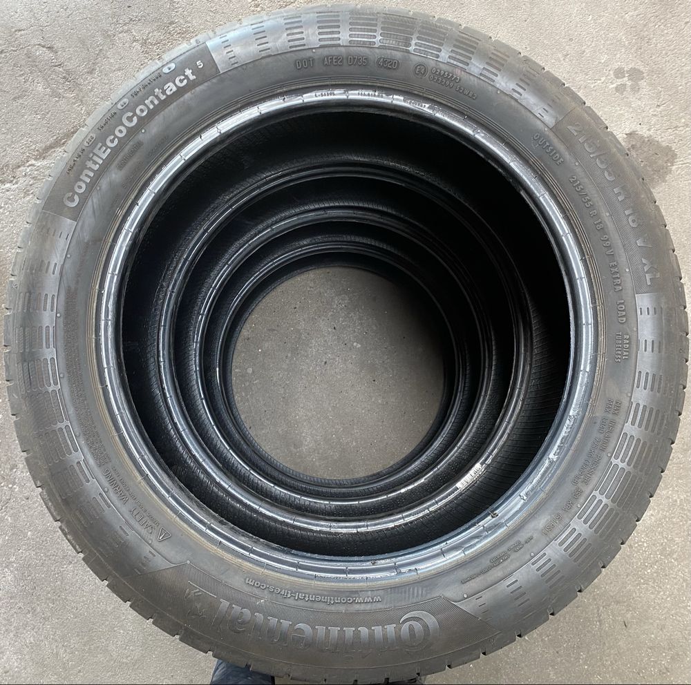 Opony letnie Continental ContiEcoContact 5 215/55 R18 4szt. 2020r.
