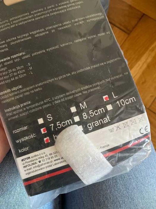 Kołnierz ortopedyczny L typ Schantza