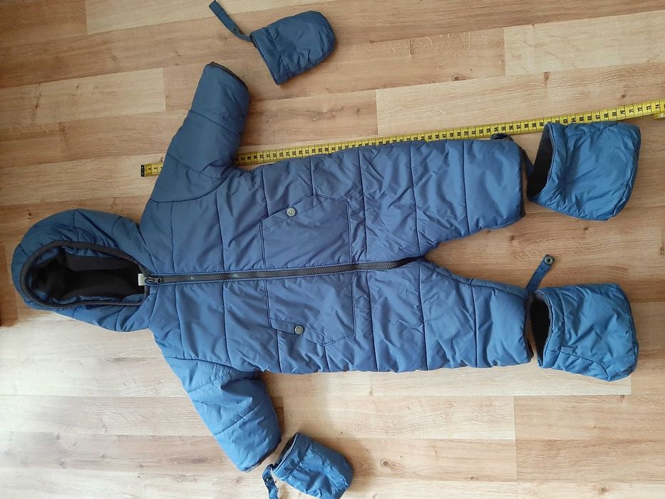 Niebieski kombinezon zimowy rozm. 68