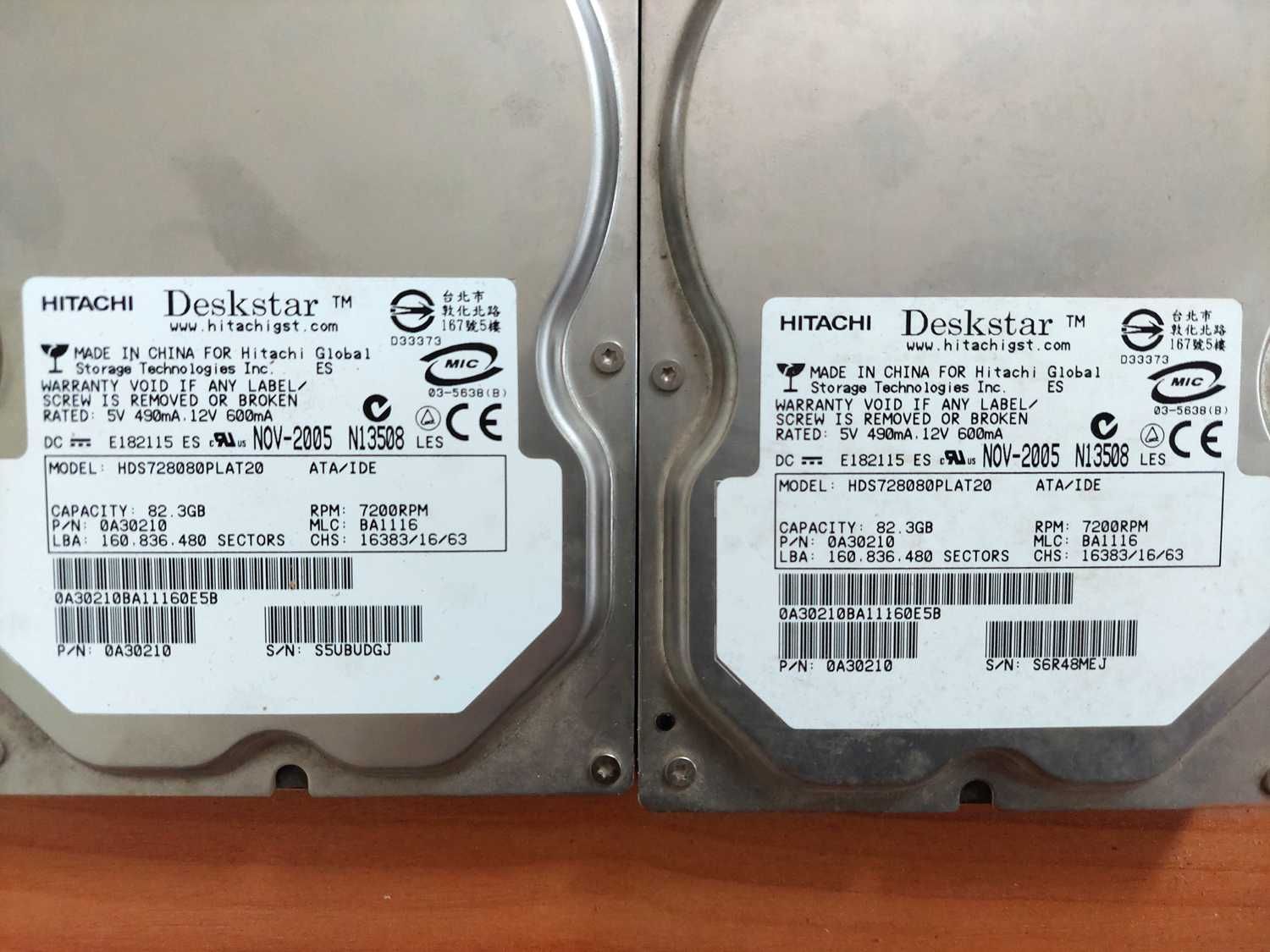 Жорсткі диски, HDD, внутрішні накопичувачі 3,5", 10 штук