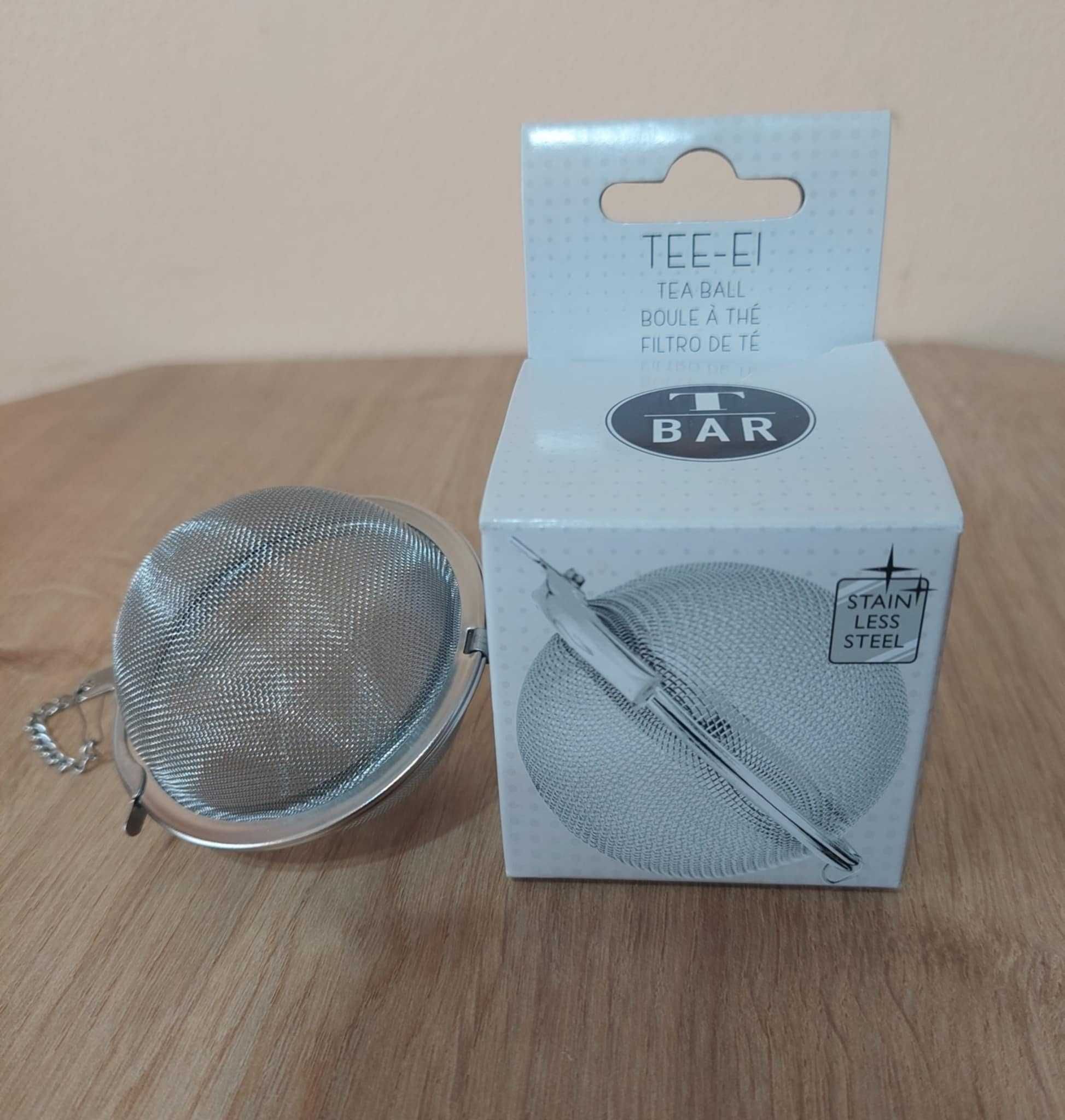 Zaparzacze do herbaty - kula z łańcuszkiem 4,5 cm i 6,5 cm. NOWE