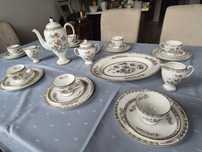 Wedgwood Kutani Crane serwis 12 osobowy kawowy deserowy