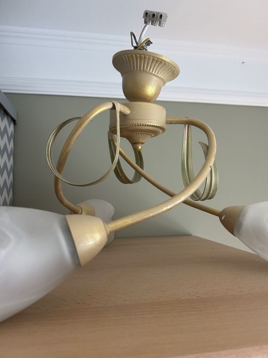 Lampa sufitowa trzypunktowa, bez żarówek