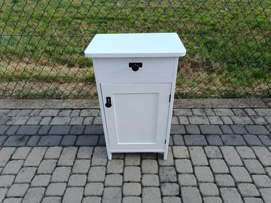 NAKASLIK biały / SZAFKA drewniana stara 50x30 wys 80cm / Nocna antyk