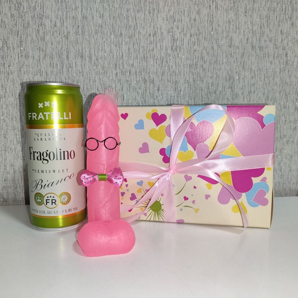 Подарунковий набір для дорослих прикол 18+ на день народження мило