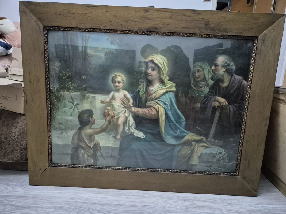 Obraz Religijny z XIX wieku autora Hans Zatazka 120x90 Reprodukcja