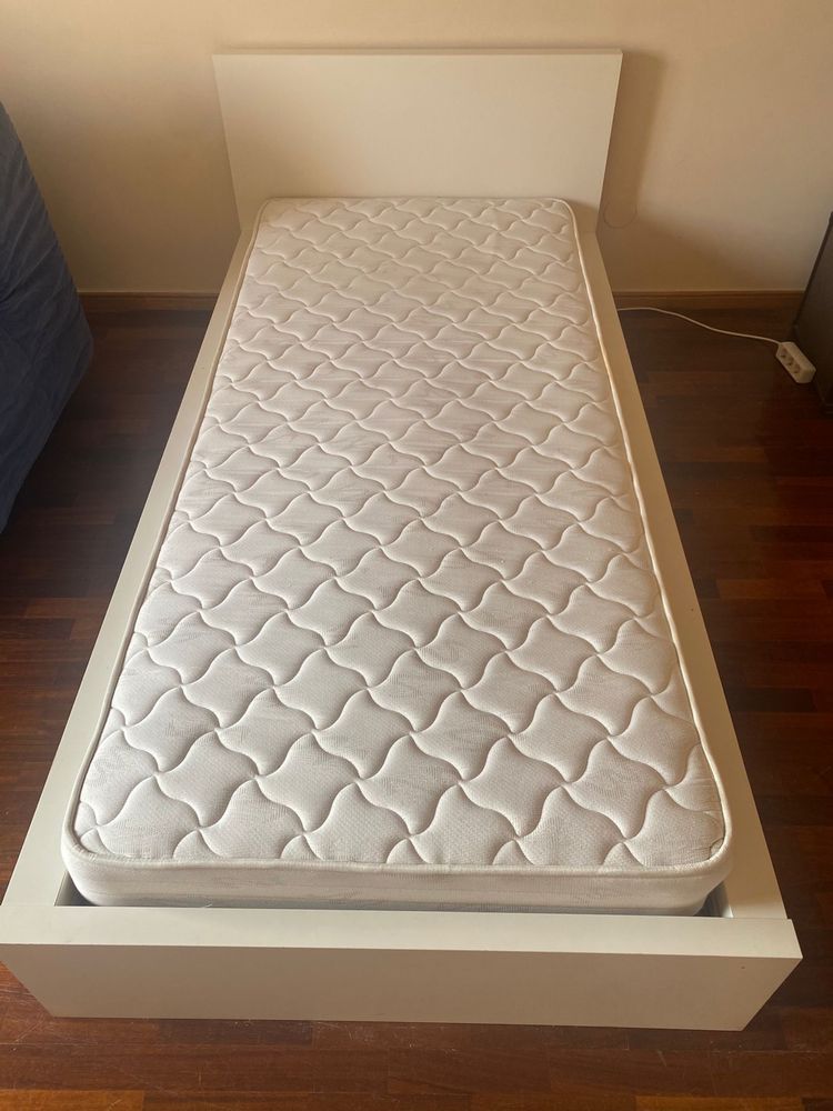 Cama IKEA Malm + Colchão Molaflex original