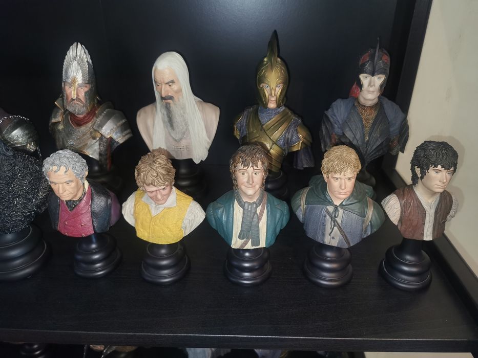 Coleção de 27 bustos - Senhor dos Anéis