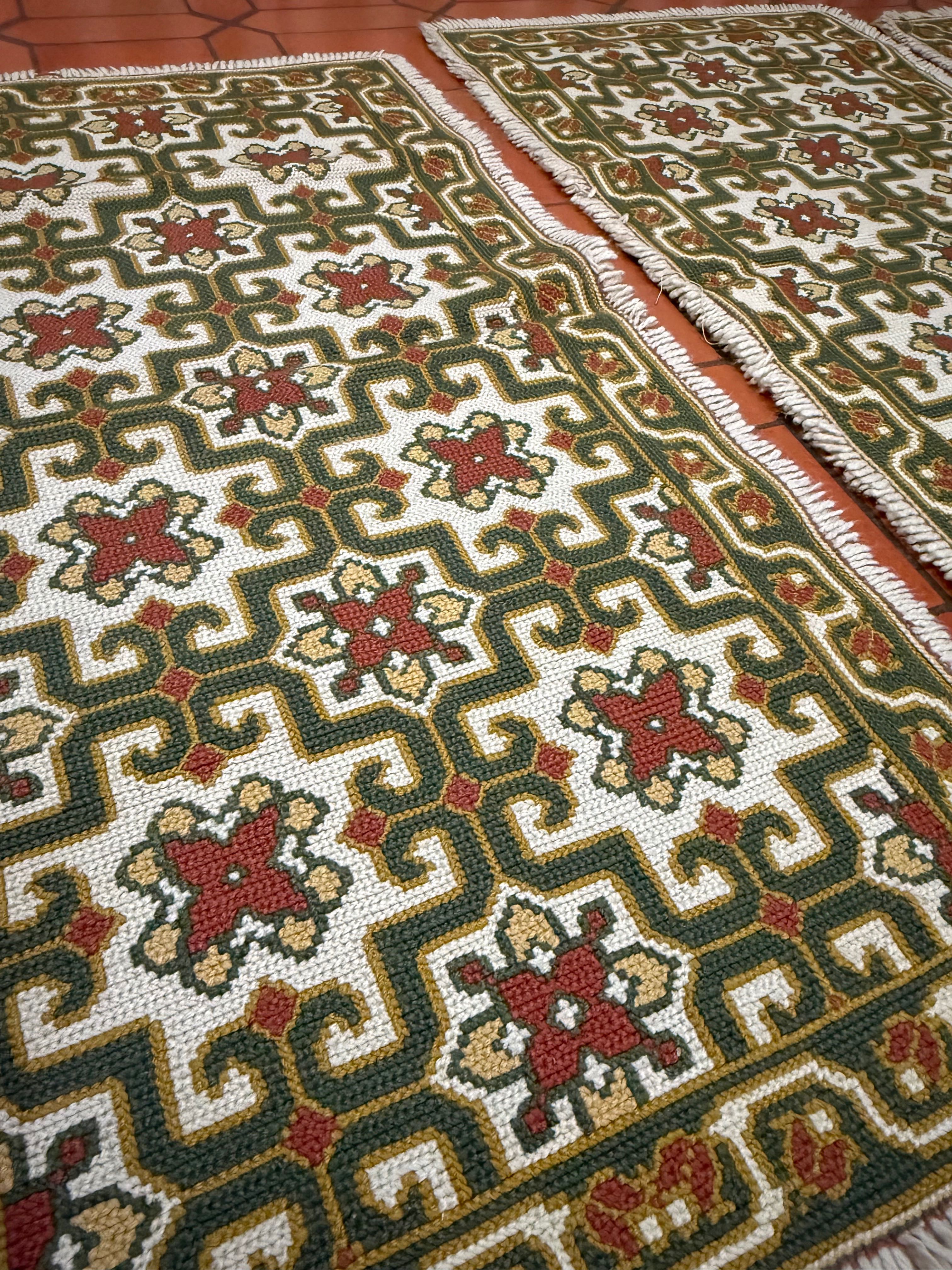 Tapete arraiolos quarto ponto fino conjunto 3