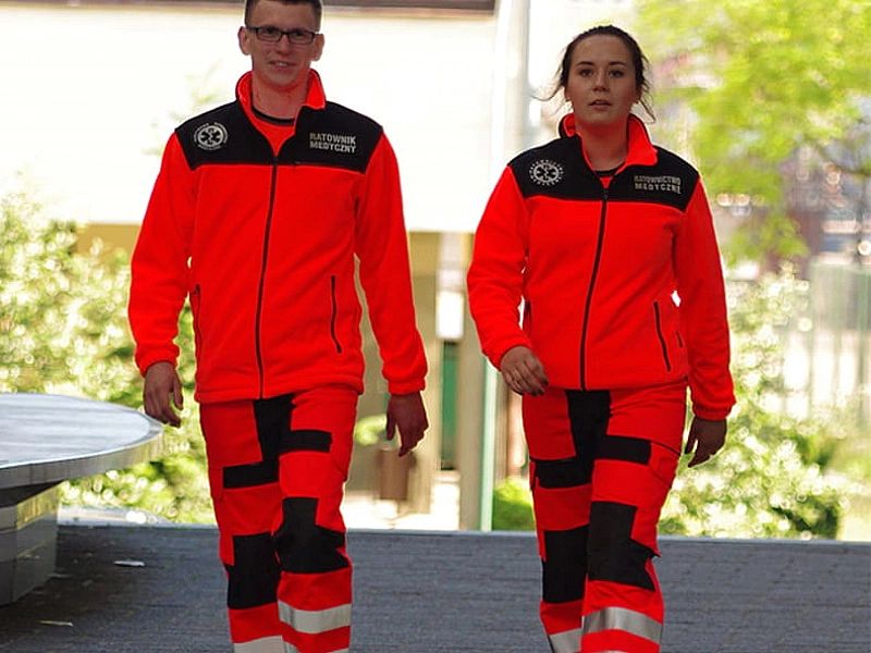 Polar ratowniczy Standard Plus FLUO z kompletem emblematów (S)