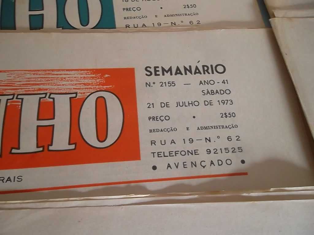 Lote de Jornais de 1973 - ESPINHO - e Álbum Fotográfico