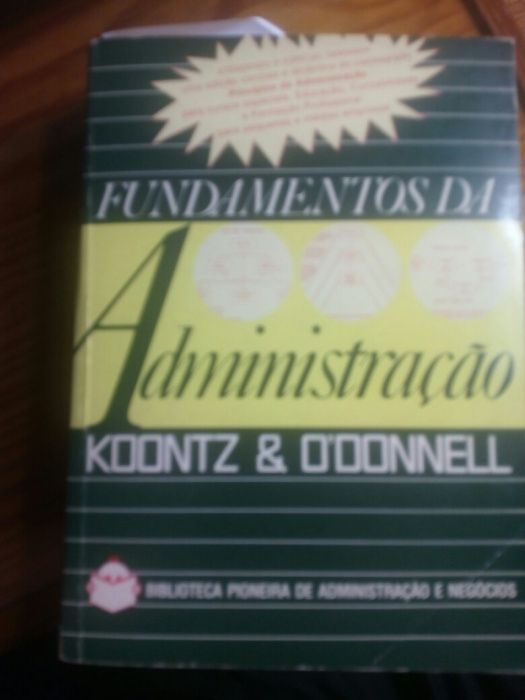 Fundamentos de administração de 1973