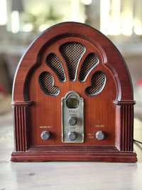 radio w stylu retro