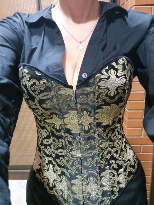 Корсет з парчі s-xl