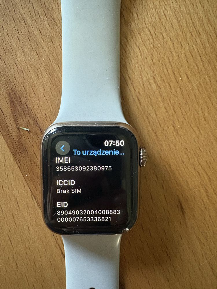 Apple watch 4 złoty gold