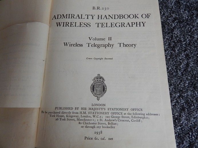 stare książki handbook of wireless telegraphy-1938-vol.II, philosophie