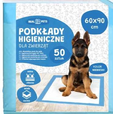 Podkłady maty higieniczne dla psa XL 90x60cm 100szt grube