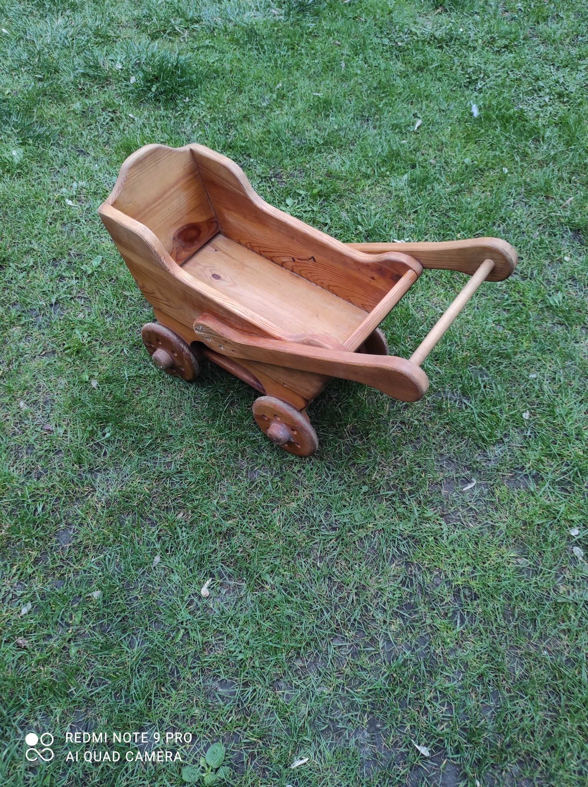 wózek dziecięcy  drewniany