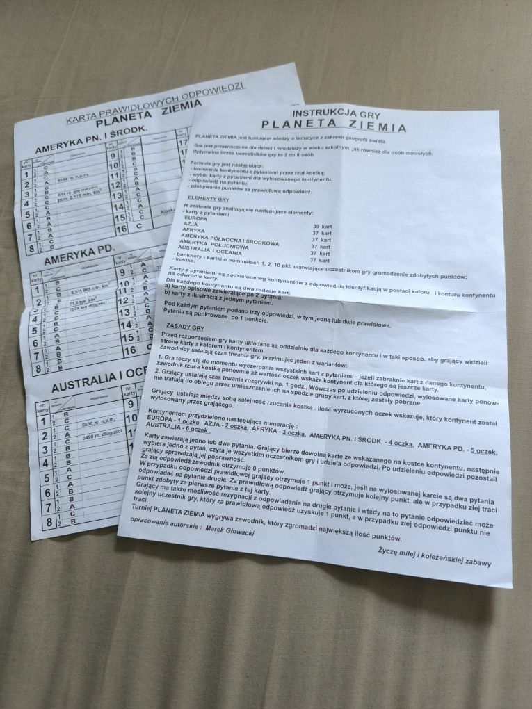 Gra planszowa Planeta Ziemia